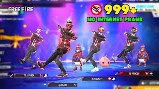 Ajjubhai No Internet Prank Gameplay with TG eSports  Garena Free Fire [upl. by Adnirolc85]