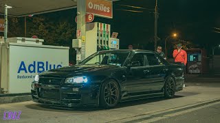 Irelands craziest 4 door R34  Cinematic  4k [upl. by Nuawaj]