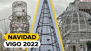 Las LUCES de Navidad de VIGO 2022 ⭐️ listas para La NAVIDAD  TOP del Mundo ⛄️🎄🎁 [upl. by Inneg]