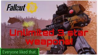 FALLOUT 76 UNLIMITED 3 STARS GLITCH EASY [upl. by Nwaf]