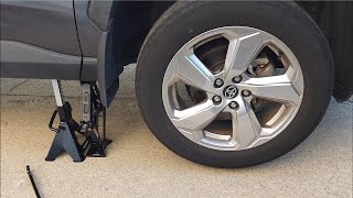 2020 RAV4 Tire Rotation  DIY [upl. by Fredrika]