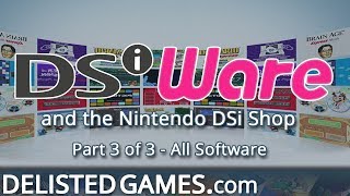 Nintendo DSi Shop All DSiWare Titles Pt 3 of 3  DelistedGamescom [upl. by Esinert416]