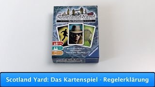 Scotland Yard Das Kartenspiel Ravensburger  Regelerklärung [upl. by Aiet]