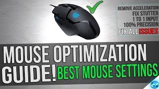 🔧 Mouse Optimization guide for Gaming  100 Mouse Precision Raw Inputs Remove Accleration and lag [upl. by Ainala]