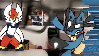 Abuse cinderace  lucario cover Friday Night Funkin VS Nermal [upl. by Sokim]