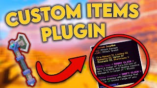 Best Custom Items Plugin  Minecraft Plugins [upl. by Ainos]