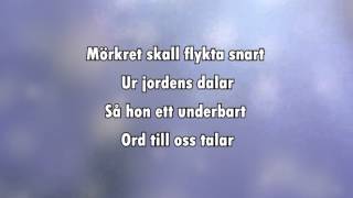 Sankta Lucia Natten går tunga fjät karaoke  lyrics [upl. by Felicie141]