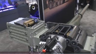 AUSA 2016 XM813 Bushmaster 30mm Chain Gun debut [upl. by Ferdinanda]