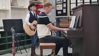 Herlof and Kyle Kempel on keys at Steele County Museum 92224 [upl. by Hortensia]