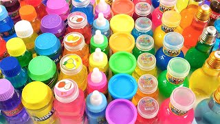 Satisfying Video l How To Make Rainbow Slime Variation into Paint amp Lollipop Ball Cutting ASMR 003 [upl. by Aubry]