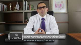 OpDrFilip TAŞHAN  Adet Kanamaları Kaç Gün Sürer [upl. by Treacy]