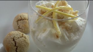 LEMON SYLLABUB with AMARETTI MACAROONS  Nickos Kitchen [upl. by Assir]