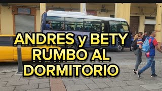 ANDRES Y BETY RUMBO AL DORMITORIO [upl. by Ailehc]