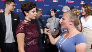 Calysta Bevier Interview at Americas Got Talent Season 11 SemiFinals [upl. by Baker229]