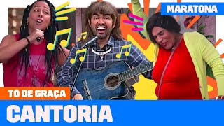 MARATONE os MELHORES MOMENTOS de CANTORIA  Tô De Graça  Humor Multishow [upl. by Minsat25]