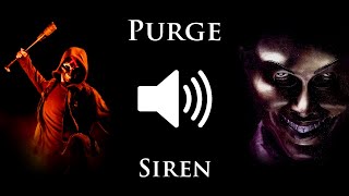 Purge Siren Sound Effect [upl. by Ecadnak367]