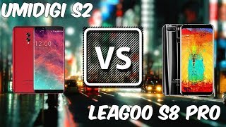 Umidigi S2 vs Leagoo S8 Pro COMPARATIVO Tela infinita virou moda  BigTech [upl. by Ertnod]