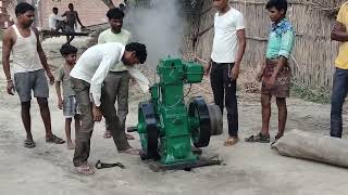 12hp New Diesel engine start l Water Engine pump set machine l amazing diesel engine starting [upl. by Alidus]