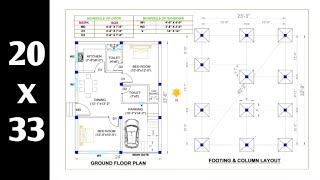 24x33 house plan  2bhk building plan with car parking  Makan ka naksha [upl. by Mailliw]