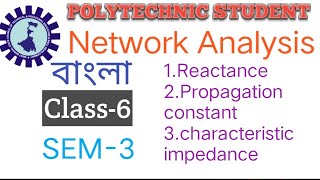 Network Analysis Class 6 ReactancePropagation Constantcharacteristic Impedance [upl. by Pero]