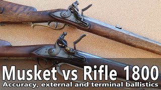 Flintlock musket versus flintlock rifle [upl. by Biebel]