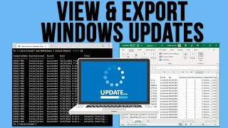 List Windows Updates Via PowerShell and Export Them to a CSV File [upl. by Ecnesse]