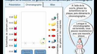 Simulation de Chromatographie sur couche mince [upl. by Milson427]