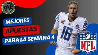 Mejores Apuestas NFL Semana 4 Resumen de picks temporada 2024 🏈 💰 [upl. by Peugia91]