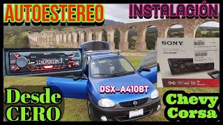 Como Instalar Un Autoestereo Desde CeroSONY DSXA410BT sonyaudioestéreocar [upl. by Eitsrik]