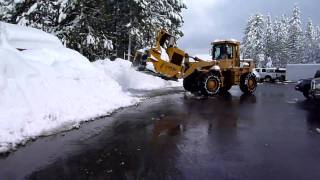 Snow Removal China Wall Parking Lot [upl. by Eppie378]