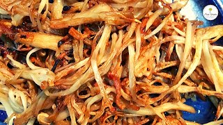 Crispy Fried Enoki Mushroom with Salt and Chili Powder [upl. by Shawn99]