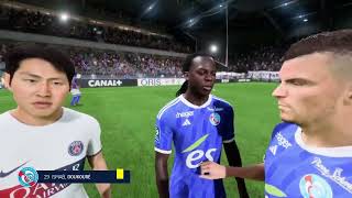 FC 24 Gameplay  Strasbourg  Paris SaintGermain  Ligue 1 Uber Eats  20232024 [upl. by Tanah]