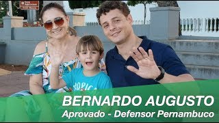 Bernardo Augusto  Aprovado para Defensor em PE  Método de Aprovação [upl. by Kessiah]