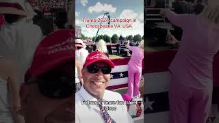 Trump 2024 campaign in Chesapeake VA fyp trending viralvideo election trump [upl. by Mcgruter]