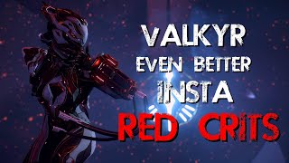 Warframe Valkyr Build  Insta Red Crits  Sevagoth Gloom Subsume [upl. by Warthman]