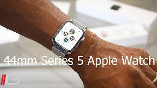 Unboxing 44mm Stainless Steel Series 5 Apple Watch with Milanese Loop series5 series5applewatch [upl. by Adnauqaj]