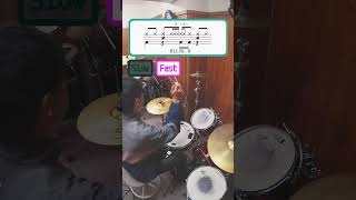 Hi Hat Trick  Triplet drumlessons drumming drums [upl. by Korns]