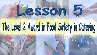 Level 2 Award in Food Safety in Catering  Lecture 5 [upl. by Dianuj]