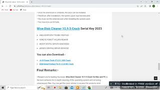 WISE DISK CLEANER 10 9 5 CRACK [upl. by Durstin]