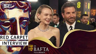 Carey Mulligan amp Bradley Cooper  2024 BAFTAs Red Carpet Interview [upl. by Witt]