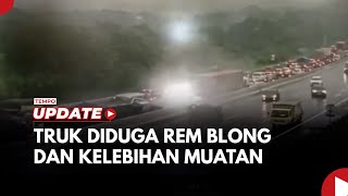 Rekaman CCTV Detik detik Kecelakaan di Tol Cipularang KM 92 Terjadi [upl. by Nylleoj]