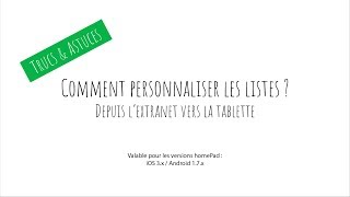 Personnaliser les listes [upl. by Daus]