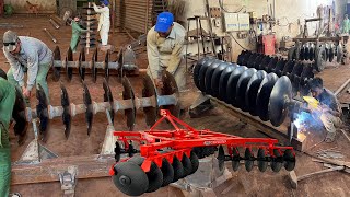 Amazing Manufacturing Process of Heavy Duty Hydraulic Harrow  How the Disc Harrow is Made [upl. by Sarajane387]