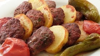 Fırında Köfte Patates Tarifi  Fırında Köfte Nasıl Yapılır [upl. by Bernardine]