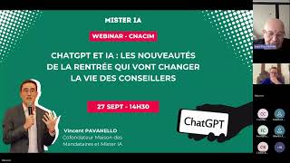 Webinaire du 27092024  Pourquoi adopter ChatGPT [upl. by Muiram]