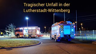 Tragischer Unfall in Wittenberg  Frau wird an Hafenbrücke vom Zug erfasst amp getötet 30012024 [upl. by Graehme]