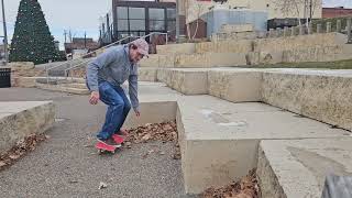 Some Manual Variations At A Street Spot In Onalaska Wisconsin  Brandon Hanson [upl. by Lovett]