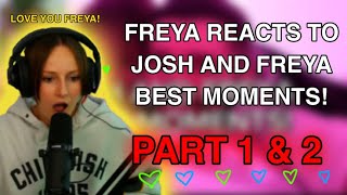 FREYA REACTS TO HER AND JOSH’S BEST MOMENTS  ZerkaaHD and Freya Nightingale [upl. by Qulllon]