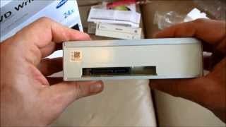 Samsung 24x SATA Disc Drive DVD Writer SH224  Standard Unboxing [upl. by Funda816]