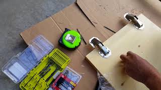 DIY easy cabinet hinges in a camper van [upl. by Laeria]